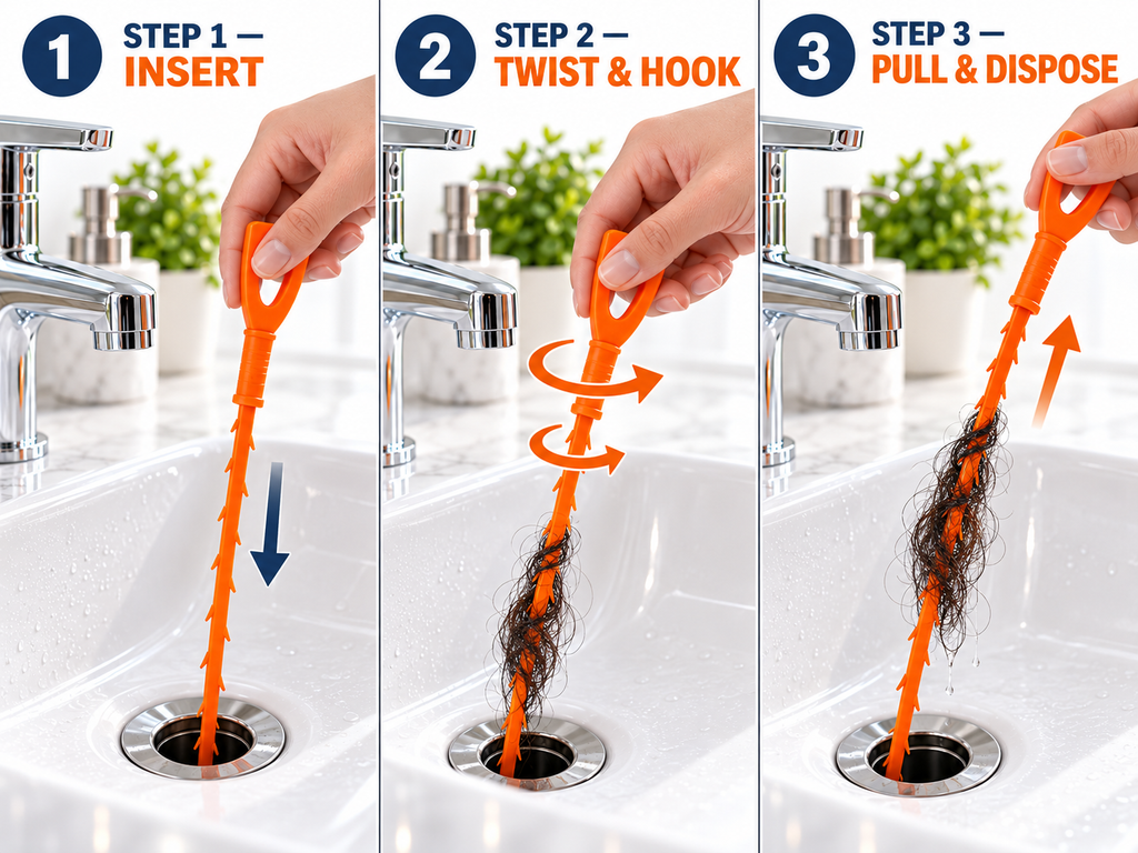 6-Piece Drain Clog Removal Kit