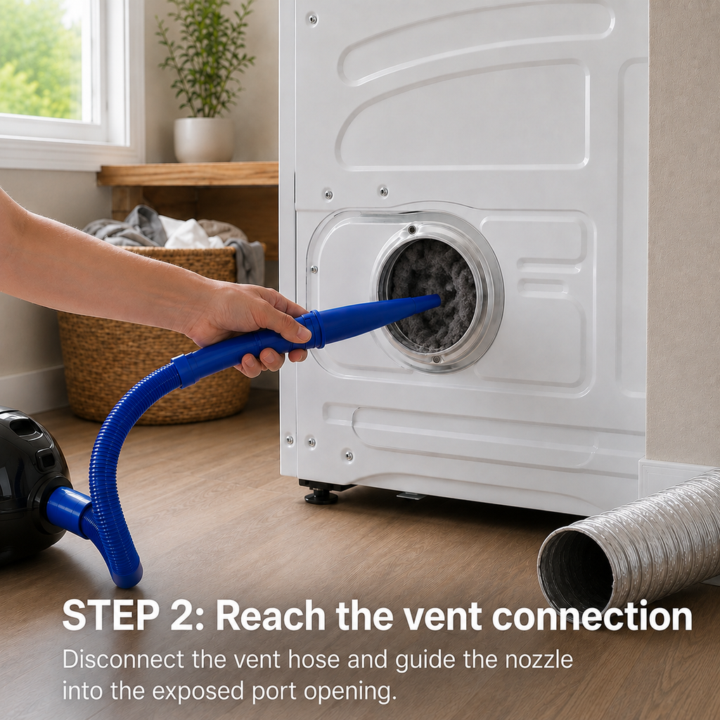Universal Dryer Vent Vacuum Attachment Kit