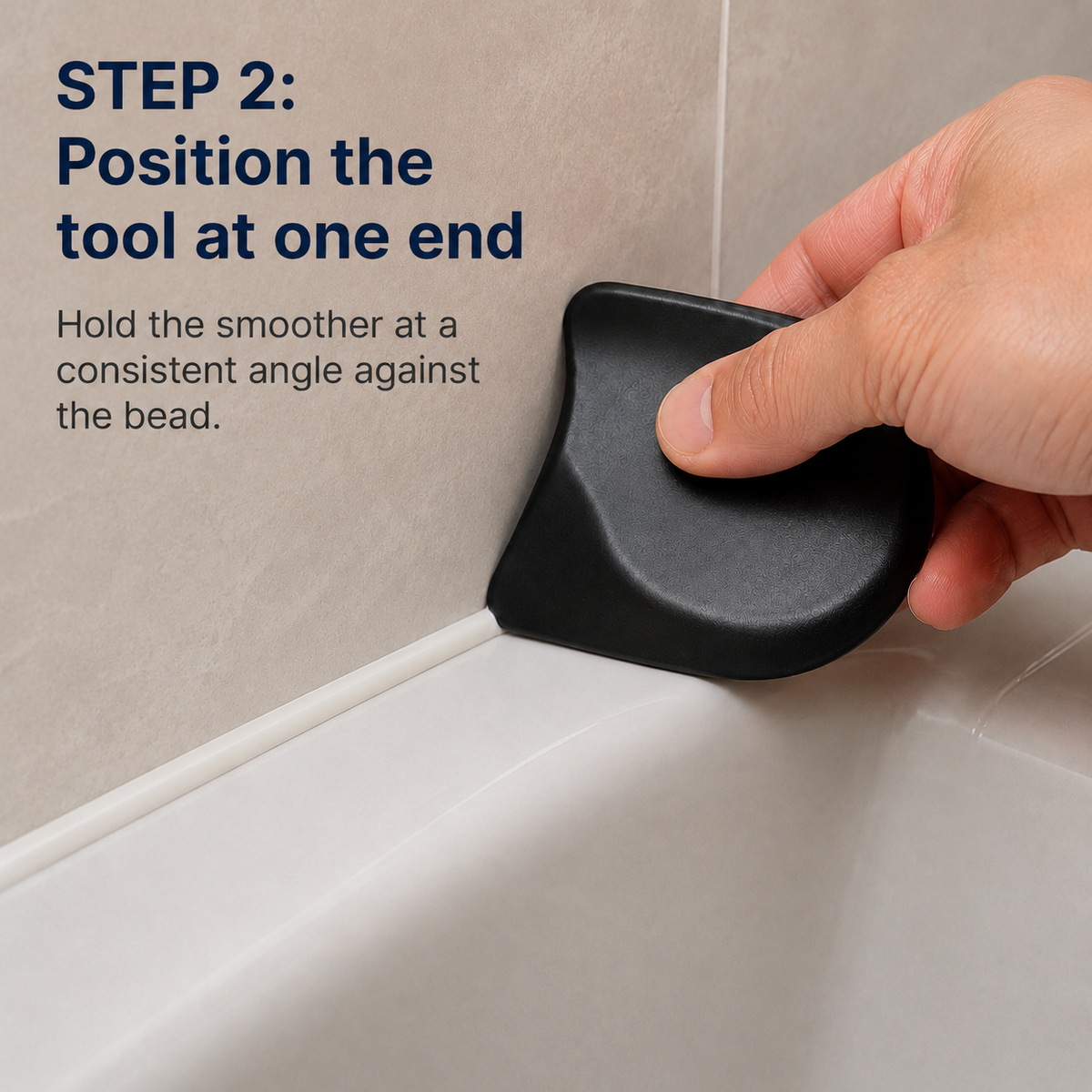 Caulk Finishing Smoother Tool