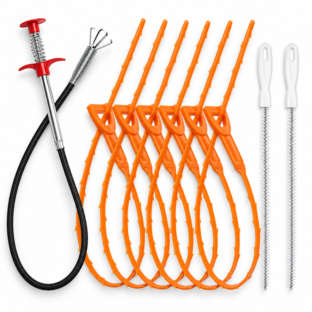 6-Piece Drain Clog Removal Kit